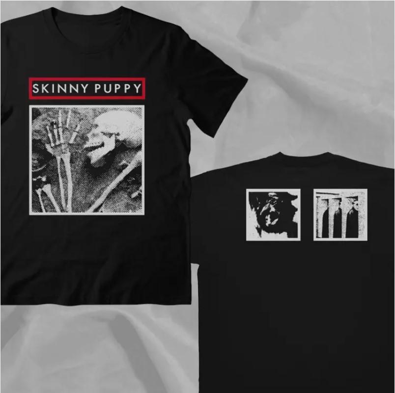 Футболка унисекс Skinny Puppy Band Remission Ретро 90-х Черная Двусторонняя