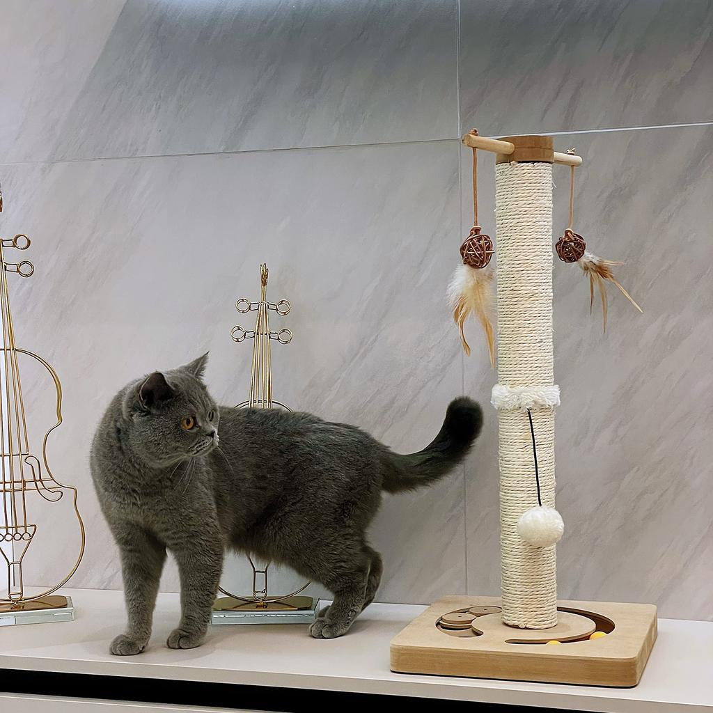 AUSCAT Кошачья царапина без ограничений Кошачья царапина устраняет недостаток движения и естественность 2 способа сборки шест, игрушка для нескольких кошек, игра, шест, устойчивый,