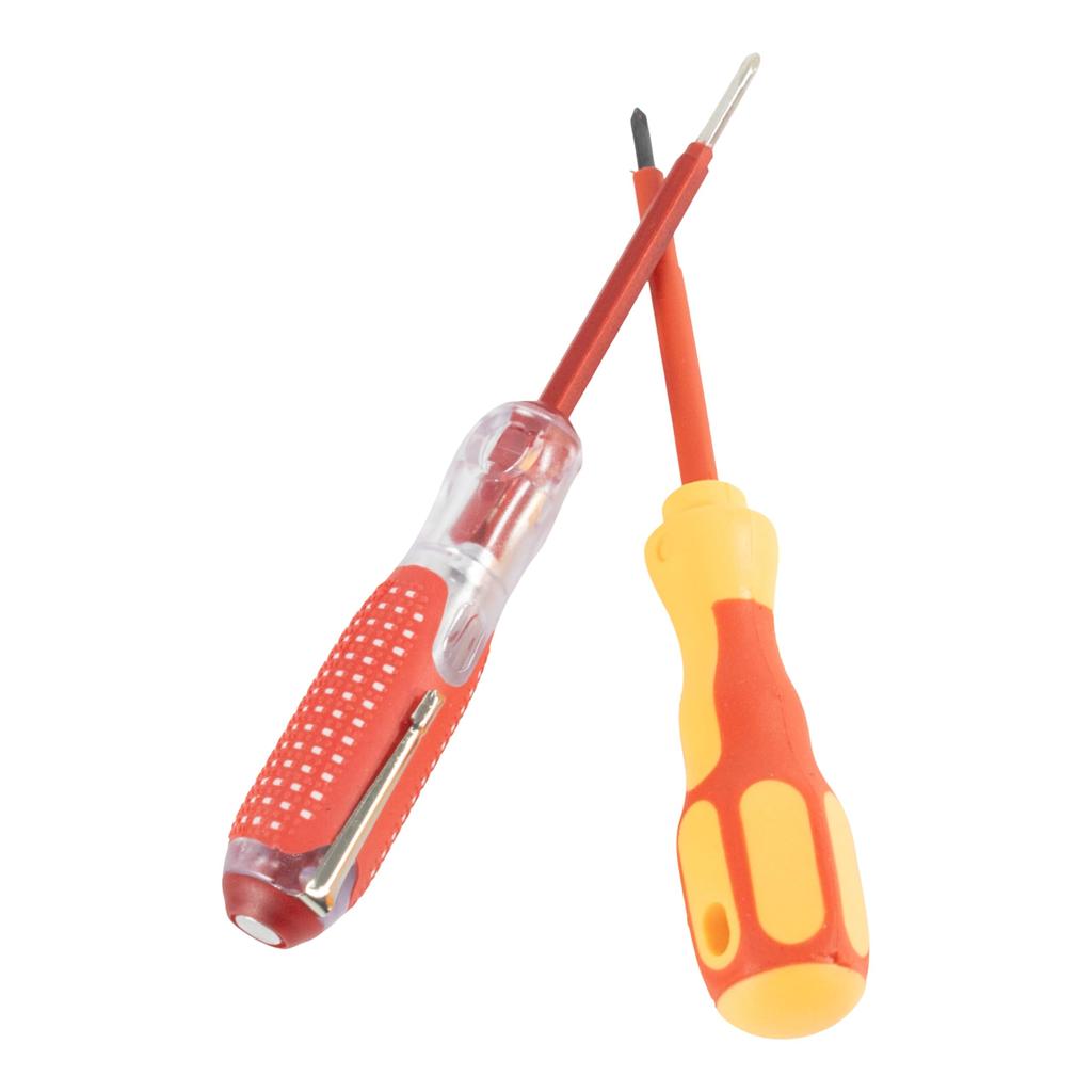 STEELMIGHT Insulated Screwdriver Set, 9-Piece Set for Electrical Work, Includes Insulated Blades for 500V Operation, Phillips and Flathead