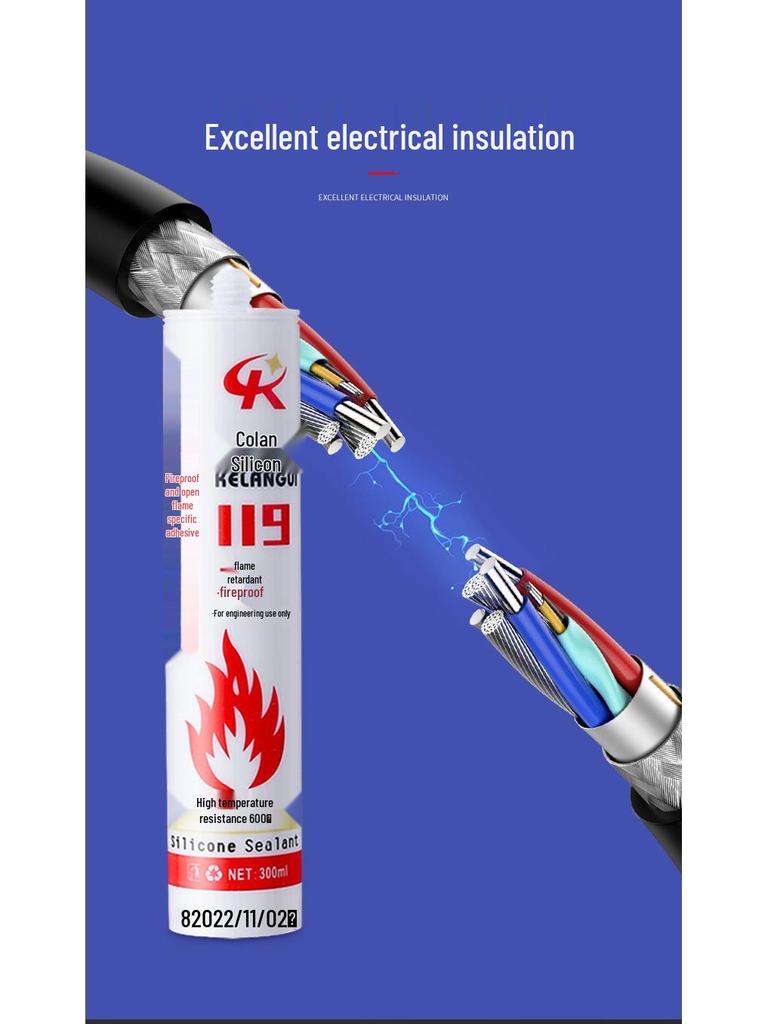 500° Fireproof Waterproof Silicone Sealant Adhesive
