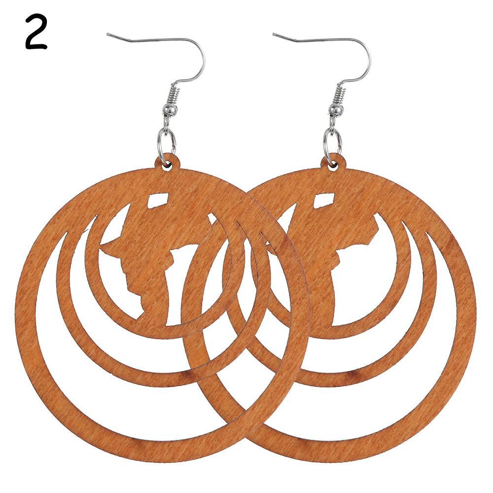 Craft Wood Earrings Bohemian Dangle Earrings Pendant Earring Making African