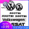 Для VW Volkswagen Jetta MK5 Golf Автомобильный передний значок логотип покрытый ABS наклейка Для Volkswagen Passat 280TSI/330TSI/380TSI передний и r