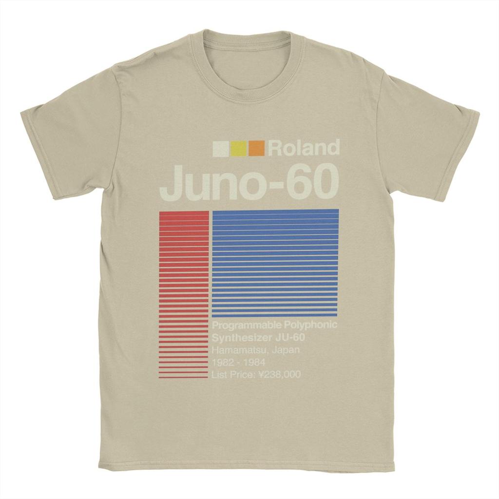 Мужская футболка Juno 60 Horizontal Roland, хлопковая одежда, новинка, футболка с коротким рукавом и круглым вырезом, подарочная футболка