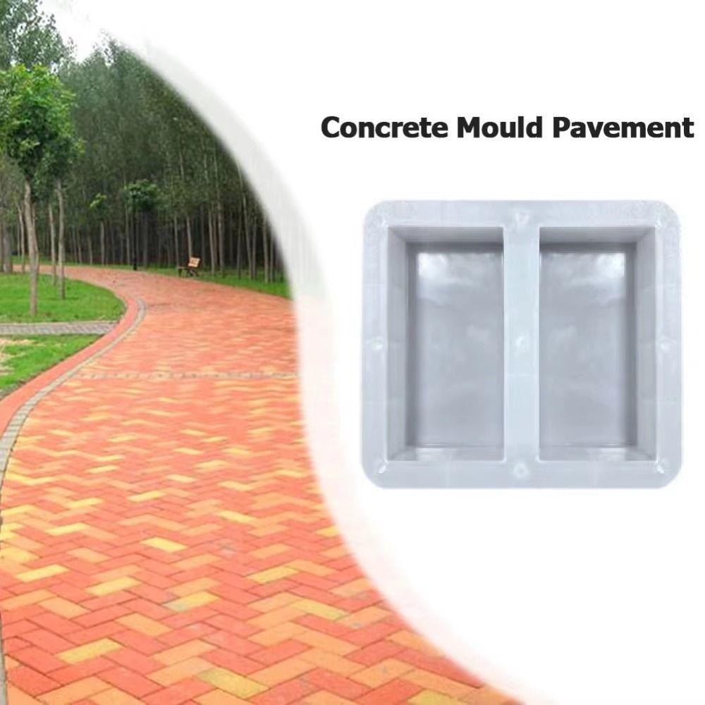 1Pcs Reusable Paving Brick Mould 20x10cm Concrete Path Maker Mold  For Lawn Patio Yard Garden