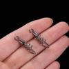 20PCS Stainless Steel Fishing Rolling Swivel 2#-10# Snap Change Connector  Fishing Hook