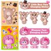 6 Pieces/pack of Small Animals Puzzle Stickers Cartoon Stickers Children's Creative Animal Puzzle DIY Stickers