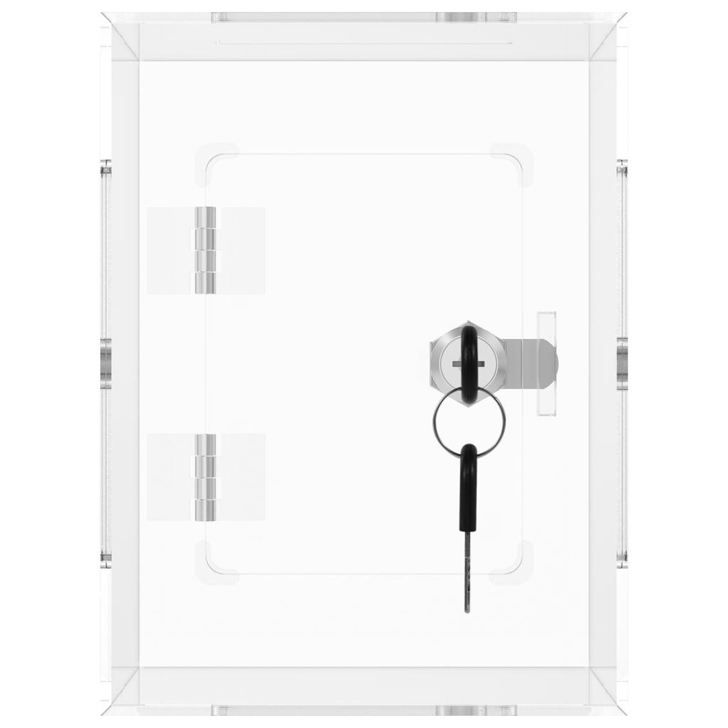 Акриловая прозрачная копилка для взрослых, большая емкость для сбережений денег, банка для сбережений наличных с ключом, прочная прозрачная копилка