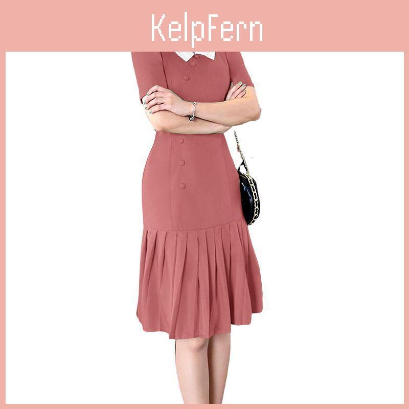 Summer Splice Zanzea Collar Women Casual Short Sleeve Dress