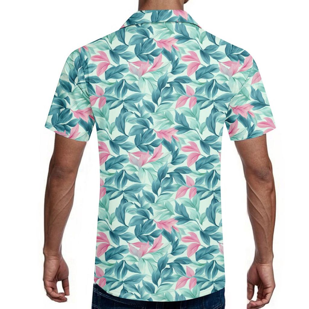 Hawaiian Shirt For Men, Men's Vintage Button Down Bowling Shirts Short Sleeve Summer Beach Shirt