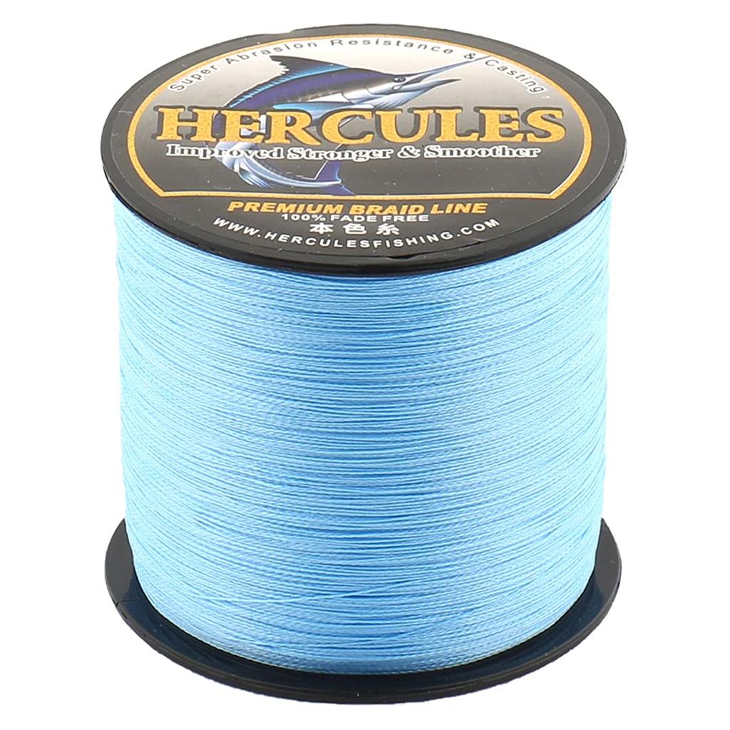 Hercules PE Fishing Line Suitable for various fishing styles including surf sea boat and Highly durable and resistant to - Colorfast, 4-strand