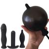 Силиконовая надувная анальная пробка Мужской анальный расширитель Фаллоимитатор Фистинг Гей БДСМ Секс-игрушка Хвостовая пробка