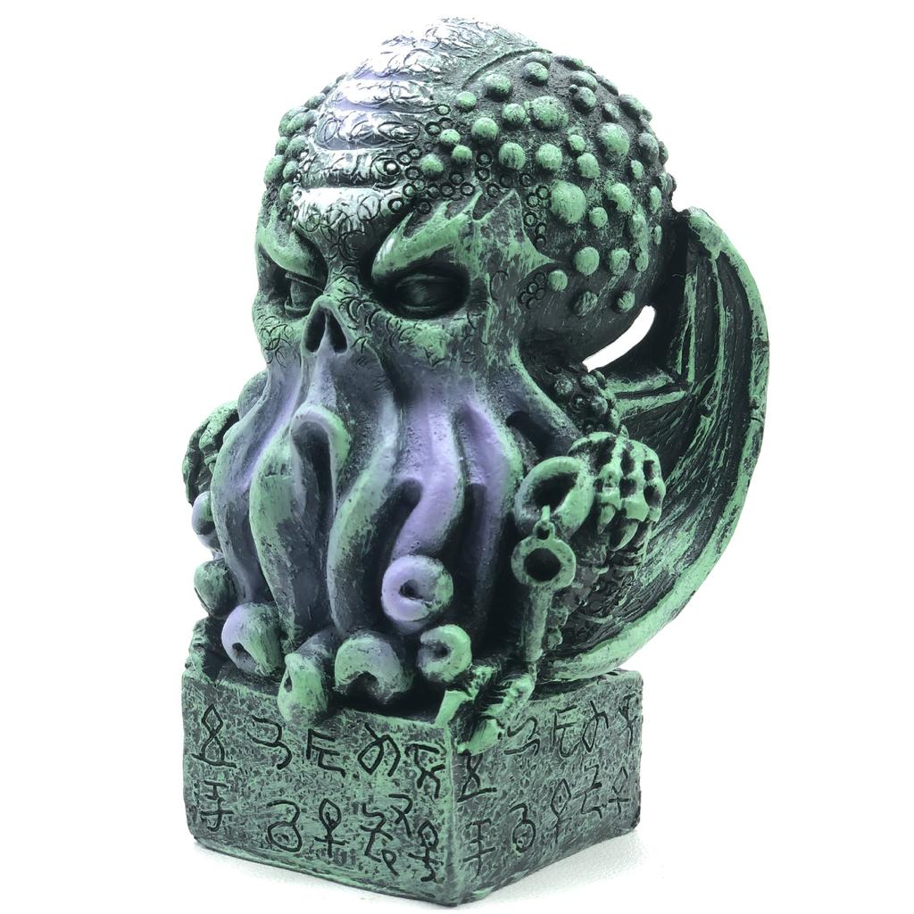 Vintage Skull Cthulhu Statue Home Decor Resin Crafts Ornaments Octopus Modern Sculpture Figures Halloween Party Decoration