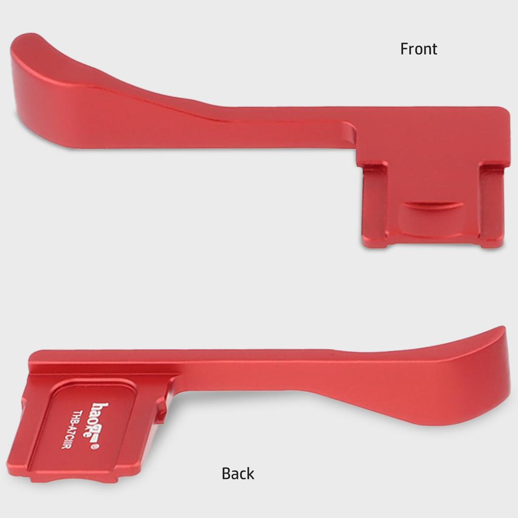 Haoge Metal Thumb Up Sony A7CII Alpha Camera Accessories Red Hot Shoe Rest Hand Grip 7CR, 7CII, ILCE-7CII, THB-A7CII-R
