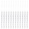 Transparent Acrylic Snowflakes Shatterproof Icicle Pendants Ice Strip Xmas Tree Ornaments  New Year