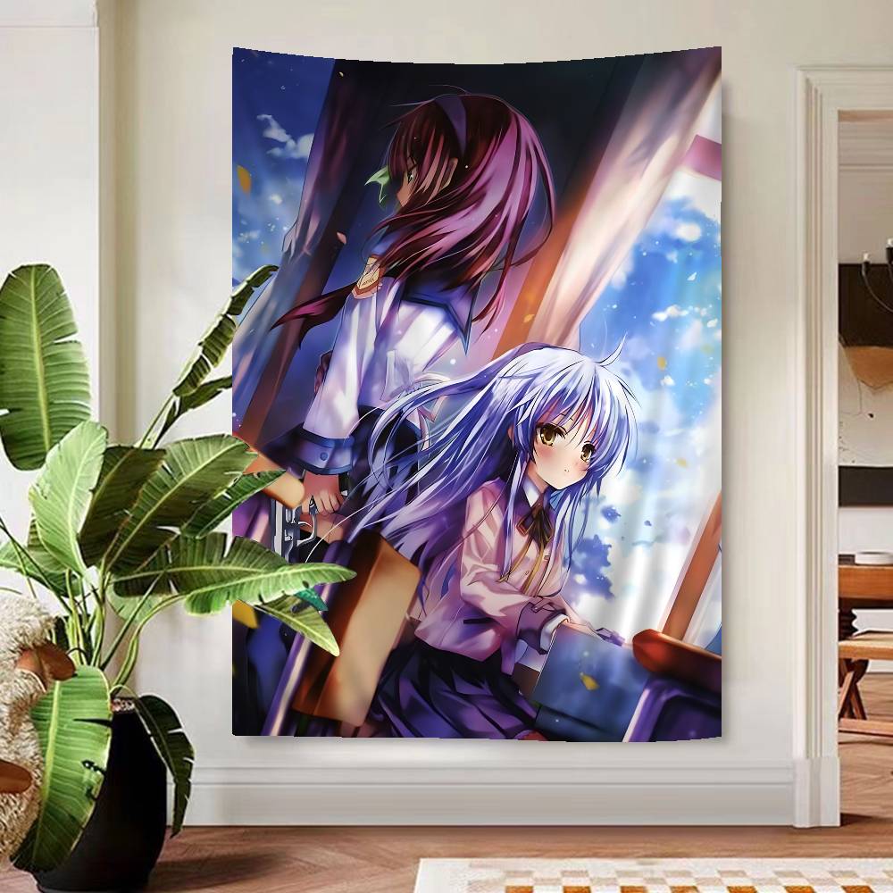 Настенный гобелен Angel Beats Track Zero Эмоциональный Сверхъестественный Эстетичный Уютный Декор Комнаты для Фанатов Визуальных Новелл и Исекая