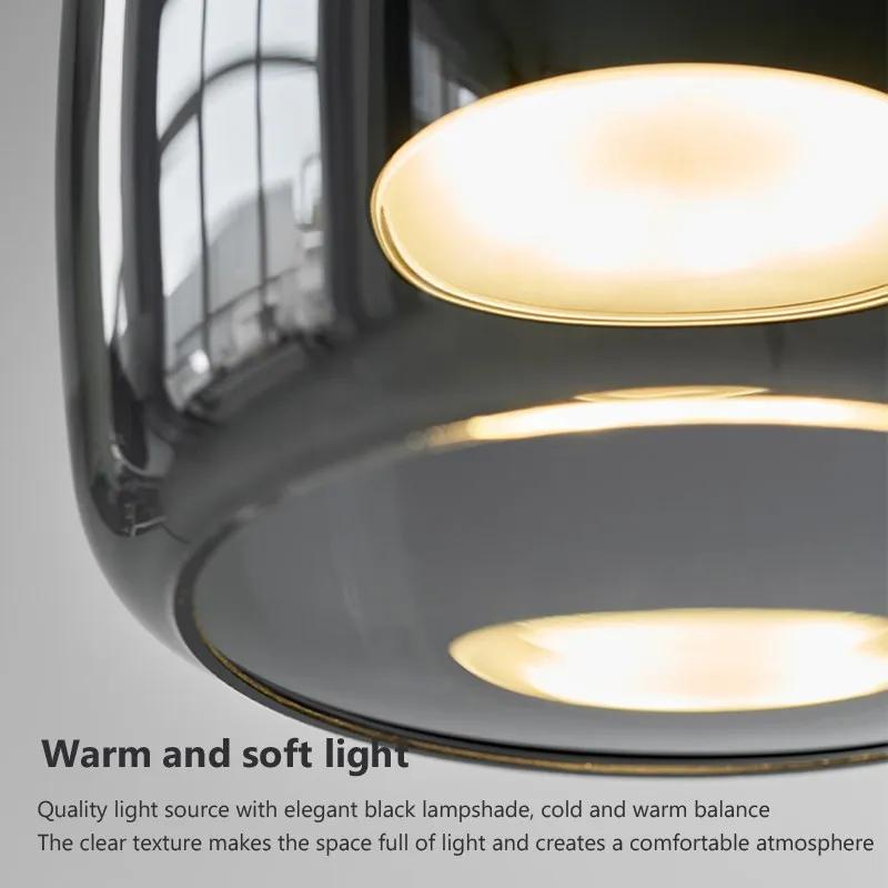 Подвесной светильник в скандинавском стиле, светодиодный стеклянный современный подвесной светильник для гостиной, спальни, столовой, роскошный светодиодный подвесной светильник, светильники для домашнего декора