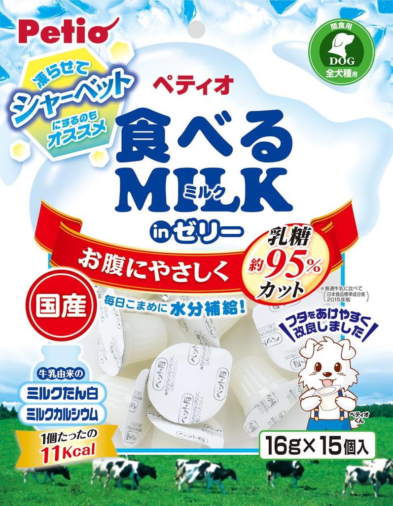 Petio Edible Milk In Jelly 16g X 15 Pieces