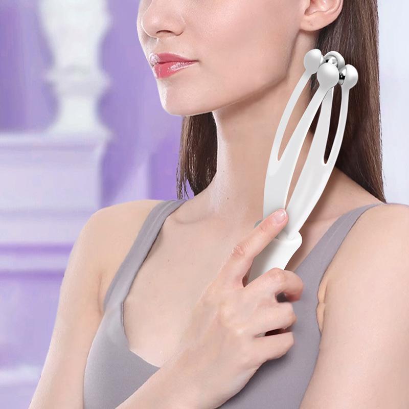 Массажер для пальцев с 4 роликами и стальными шариками, мини-массажер для суставов пальцев с ручкой для циркуляции крови в пальцах и расслабления мышц