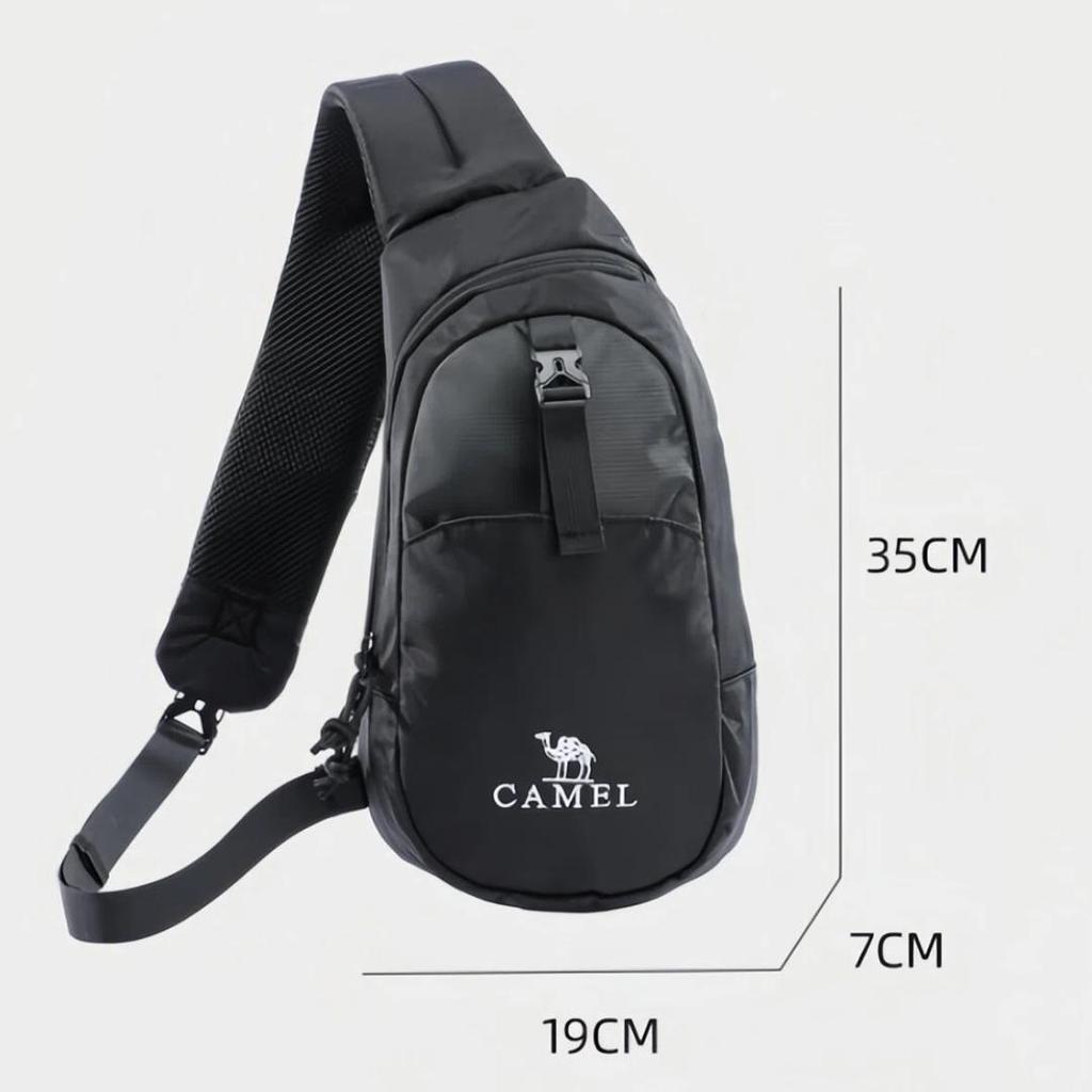 CAMEL Crossbody Bag, Commute, Cycling/Motorcycle Backpack, Sports, 573C875050, Black, 19*7*35cm