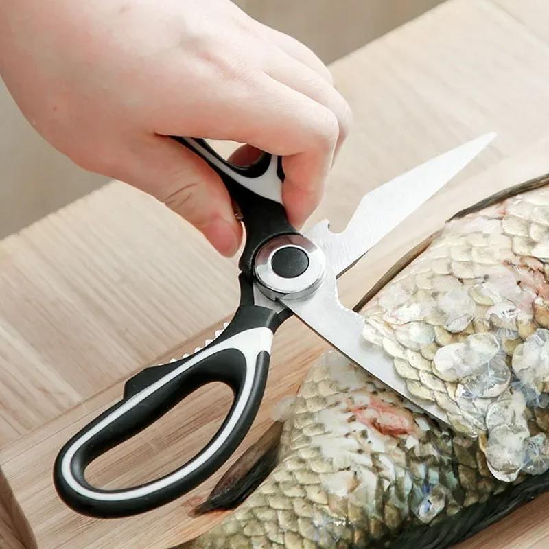 1 шт. кухонные ножницы для еды многофункциональные для мяса птицы из нержавеющей стали утилита куриные кости рыба бытовые ручные гаджеты