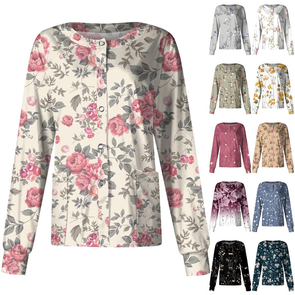 Женский однобортный защитный комбинезон с длинным рукавом и карманом, рабочий воротник-стойка, кардиган, куртка, топ