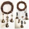 Wiccan Protection Wind Chime: Witch Bells & Bohemian Door Handle Decor