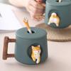 420ml 3D Ceramic Mug Dog Design Milk Tea Cup Creative Tea Cup  Cafes