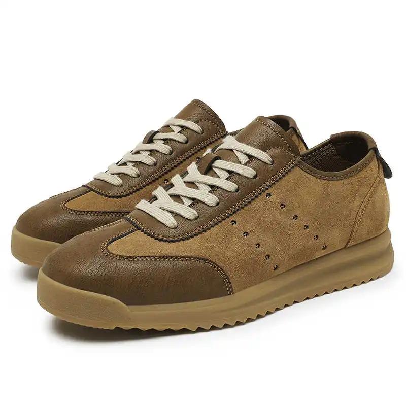 Normal Leather Perforated Boots Brand Loafers Mens Shoes Size 47 Sneakers For Men Running Sports Trend Tenid Beskets
