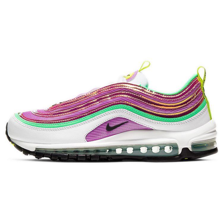 Nike Air Max 97 Белый Электро-зеленый Фуксия Glow Женские CW5591-100
