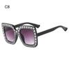 Bling Crystal Sunglasses for Kids Fashion Rhinestone Square Sun Glasses Children Trendy Retro Sparkling Shades UV400 Eyewear