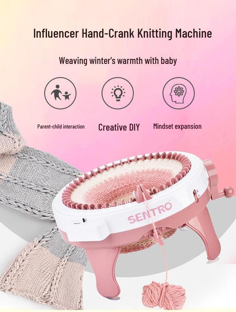 Вязальный станок с ручным приводом для детей для носков, шарфов и свитеров - Домашняя и детсадовская игрушка