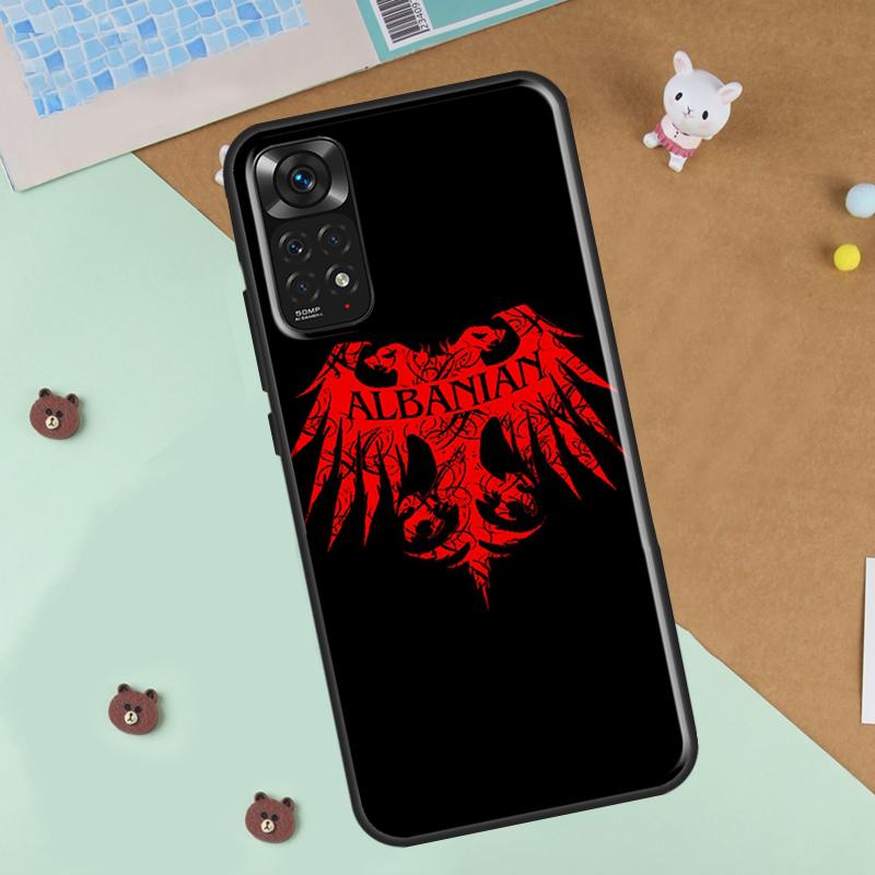 Албания Албанский Флаг Арт Чехол для Телефона Для Xiaomi Redmi Note 12 8 9 10 11 Pro 8T 9S 10S 11S 12S 10A 9C 10C 12C