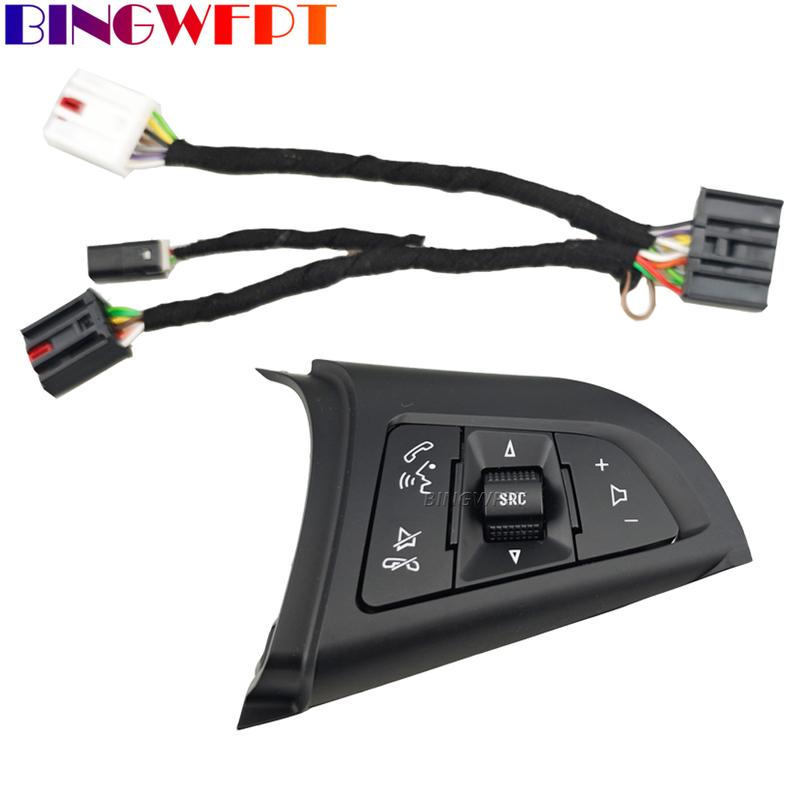 Cruise Control Switch Multifunction Steering Wheel Button Bluetooth Audio Cruise Speed Control For Chevrolet Cruze 2009-2014