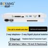 BOYANG 2-Channel Telephone & Gigabit Fiber Optic Transceiver