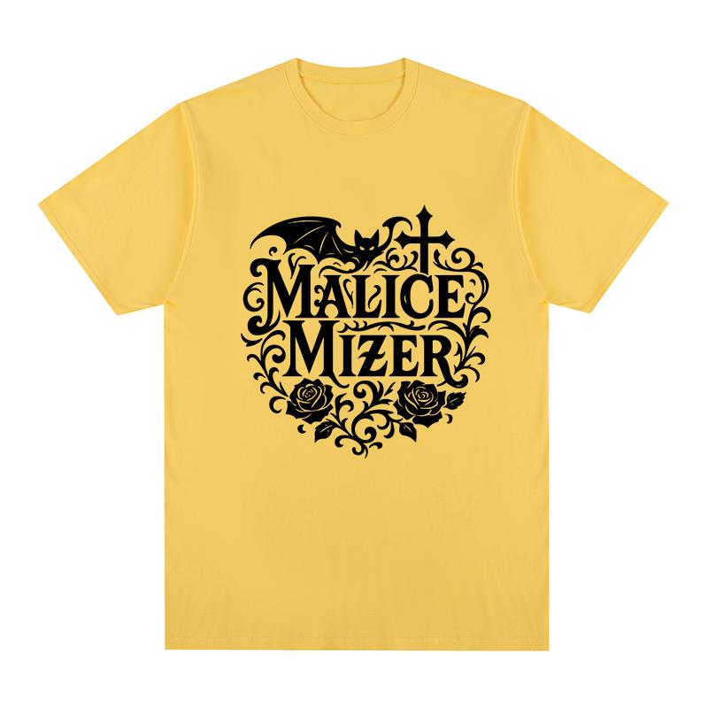 Malice Mizer группа Винтажная футболка Музыка Рок Удобная Повседневная Ретро YK Хлопок Унисекс Футболка Новая Футболка Футболка Женские Топы