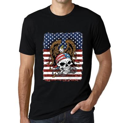 Мужская футболка с рисунком - American Eagle - Мужская рубашка с изображением черепа USA