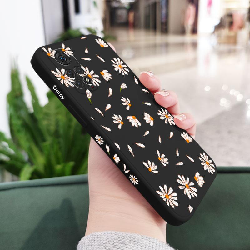 Daisies Fly Phone Case For Xiaomi Redmi Note 14 13 12 12S 11 11S 10 10A 10T 10S 9T 9 8 7 A1 Pro Plus 10C 4G 5G Silicone Cover