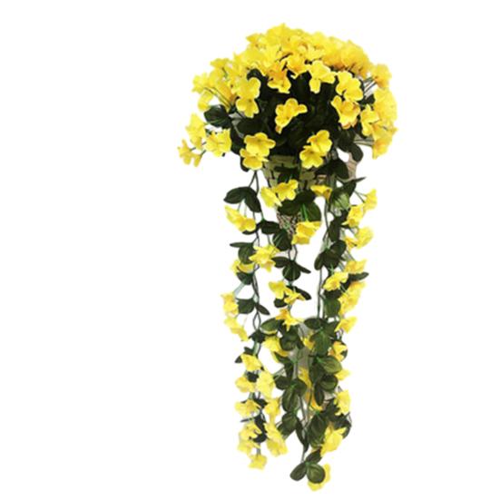 Искусственный цветок глицинии, лоза, кустистая, фиолетового цвета, красный, многоразовый, для использования в помещении, на открытом воздухе, для свадебной вечеринки, для гостиной, настенная гирлянда, украшение для дома