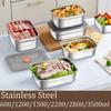 Контейнеры для хранения продуктов из нержавеющей стали с герметичными крышками, Большие контейнеры для овощей и фруктов в холодильник, чтобы дольше сохранить свежесть фруктов, овощей, ягод, мяса