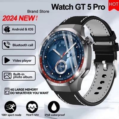 Новые часы GT 5 Pro спортивные умные часы мужские GPS трек компас альтиметр водонепроницаемый Bluetooth вызов NFC умный браслет