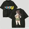 To LOVE-Ru Anime T-shirt Vintage Washed Y2K Aesthetic Unisex Oversized Short Sleeve Summer Cotton Graphic Tee Casual Harajuku Streetwear Tops