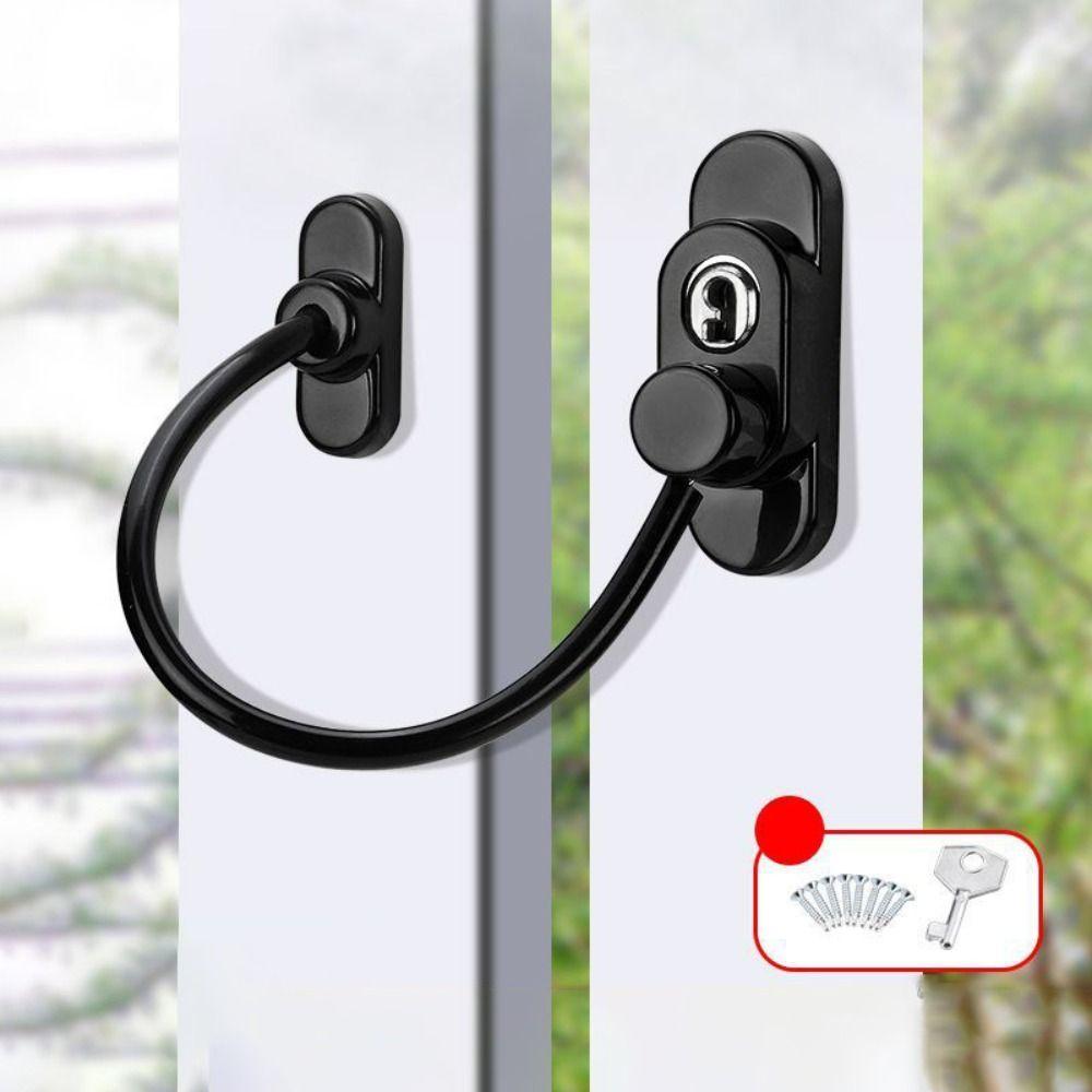 2 Pcs/Set Multifunctional Window Sliding Door Locks  Child Safety Protection