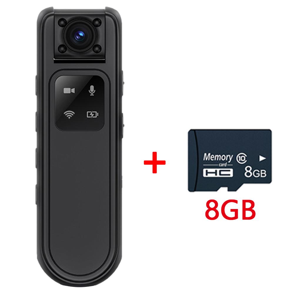 Мини-камера 2K HD, Wi-Fi, вращающийся объектив на 180°, спортивный видеорегистратор для занятий спортом на открытом воздухе, ночного видения, полицейская камера, задний зажим, длительный срок службы батареи