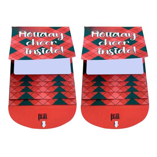 Книжечка подарочных карт на Рождество Ручная работа Счастливого Рождества Книжка подарочных карт Выдвижной дизайн DIY Вау Держатель для карт Памятный подарок на праздник Рождественская вечеринка