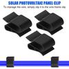30Pieces Elegant Black Solar Wire Clip for Efficient Module Easy Installation Sturdy Plastic Materials 25x16mm