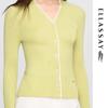 ELLASSAY Women's V-Neck Knit Sweater