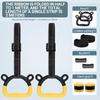 Gym Ring with Adjustable Straps Buckles Indoor Pull-up Fitness Gymnastics Rings Home Exercise Equipment Kids