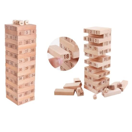 Flashy mall 54p mini Jenga число деревянная обучающая игра настольная игра, популярная корейская игра