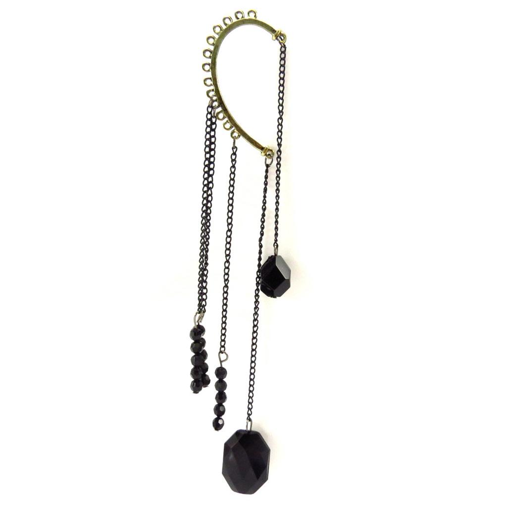 Les Trésors De Lily [K6571] - Дизайнерский комплект "Куртизанки" черный (кружево)