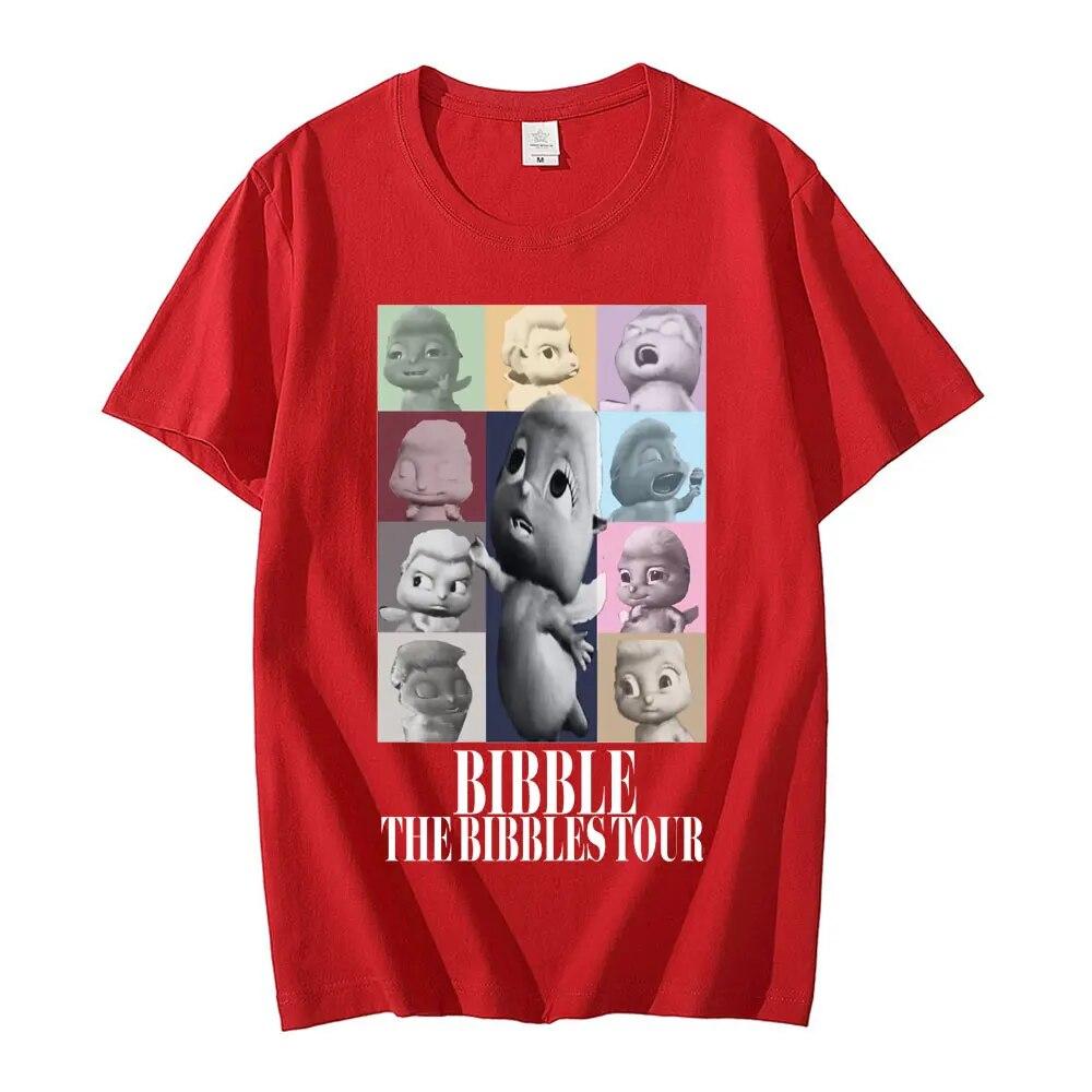 Милые футболки с рисунком The Bibbles Tour, женские модные повседневные футболки унисекс из 100% хлопка, летние топы высокого качества, футболки, уличная одежда